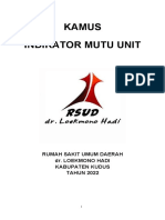 Kamus Indikator Mutu Unit