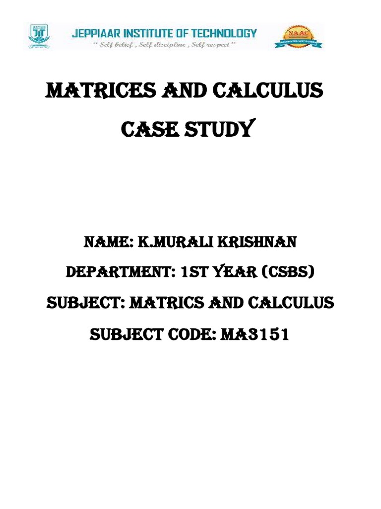 Matrices and calculus 1 pdf differential calculus maxima and minima