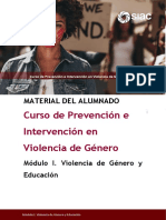 Curso de Prevención e Intervención en Violencia de Género: Material Del Alumnado