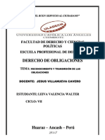 PDF Reconocimiento y Transmision de Las Obligaciones Leivalencia - Compress