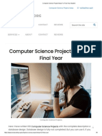 Computer Science Project Ideas For Final Year Student