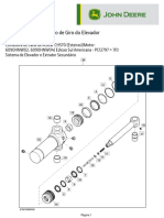 Sistema de Elevador e Extrator Secundário - Componentes Do Cilindro de Giro Do Elevador