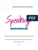 Academic Speaking For Graduate Students