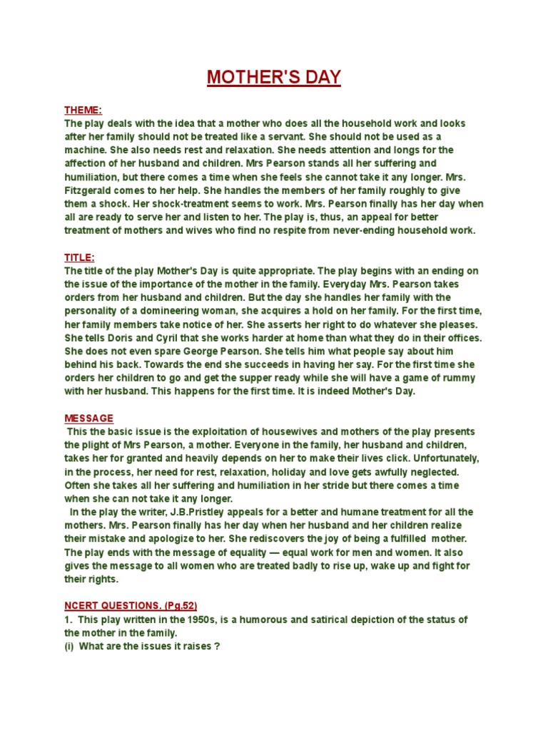 Mother's Day | PDF