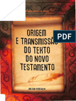 Paroschi - 2012 - Origem e Transmissão Do Texto Do Novo Testamento