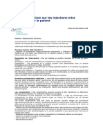 Fiche Dinformation Sur Injection Intra Vitreenne