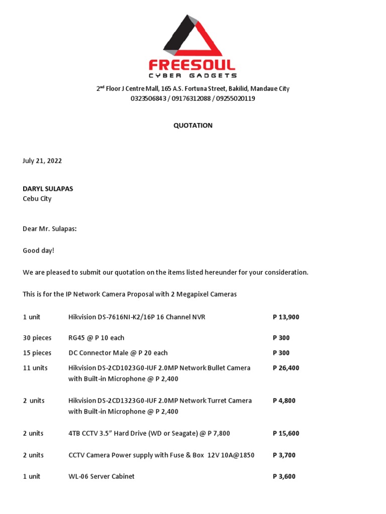 Gas Station 2MP IP Network Security Camera Quotation From Freesoul