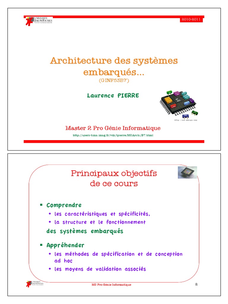 Architecture des systèmes embarqués | PDF | Informatique | Satellite