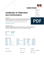 Certificado de Calibracion CPC 100 Dyr Ingenieria