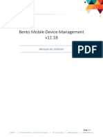 Bento Mobile Device Management v11.18: Manual de Utilizare