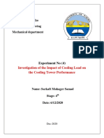 Investigation of Cooling Tower Efficiency