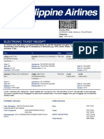 Philippine Airlines Flight Booking for Mrs Mora Beatriz from Cebu to Davao