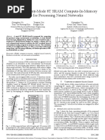 Design of Current-Mode 8T SRAM Compute-In-Memory Macro For Processing Neural Networks