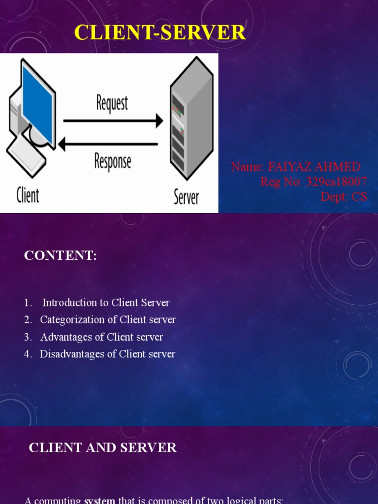 Cient-Server Architecture | PDF | Client–Server Model | Server (Computing)