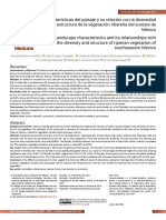 Características Del Paisaje y Su Relación Con La Diversidad y Estructura de Vegetación Ribereña