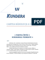 Milan Kundera Cartea Râsului Şi A Uitării 0 9 10 ' (Literatură) Biblioteca