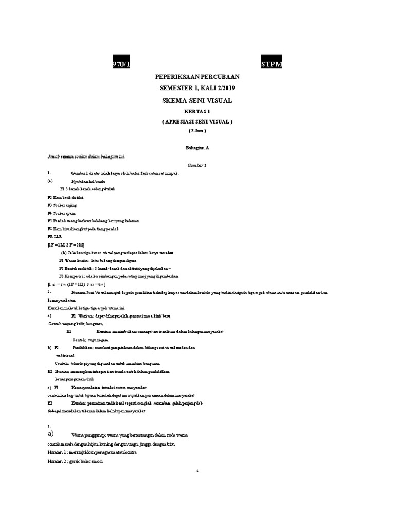 Set 1 Skema | PDF