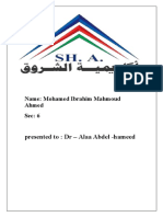 Presented To: DR - Alaa Abdel - Hameed: Name: Mohamed Ibrahim Mahmoud Ahmed Sec: 6