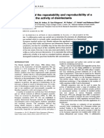 An Evaluation of The Repeatability and Reproducibility of A Surface Test For The Activity of Disinfectants