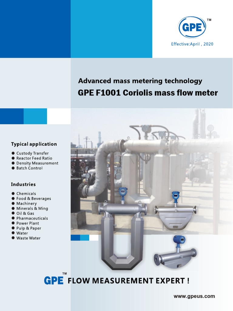 F1001 Coriolis Mass Meter 2021 NTEP PDF | PDF | Flow Measurement ...