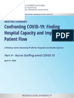 PCORI Confronting COVID 19 Webinar Series Part 4 Summary Report 042120