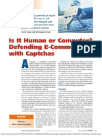 Is It Human or Computer Defending E-Commerce With Captchas
