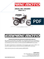 Keeway Owen 150 Manual Del Usuario