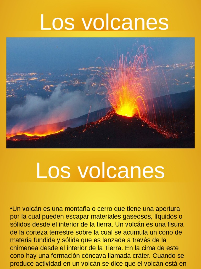 Los Volcanes | PDF | Volcán | Tipos de erupciones volcánicas