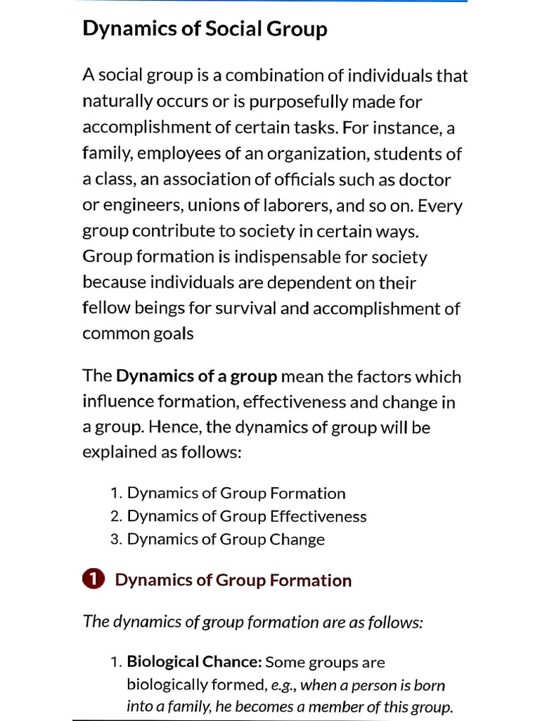 Group Dynamics | PDF