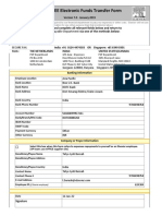 Electronic Funds Transfer Form Employee