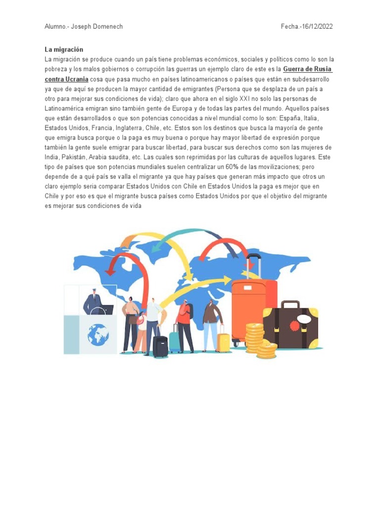 Migración y Globalización en Ecuador | PDF | Migración humana ...