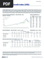 MSCI ACWI Index Factsheet 2025 | PDF | Economies | Investing