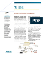 DSU III DBU Rackmount Datasheet