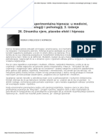 Dinamika Vjere, Placebo Efekt I Hipnoza - Klinička I Eksperimentalna Hipnoza - U Medicini, Stomatologiji I Psihologiji, 2. Izdanje