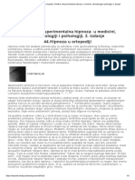 Hipnoza U Ortopediji - Klinička I Eksperimentalna Hipnoza - U Medicini, Stomatologiji I Psihologiji, 2. Izdanje
