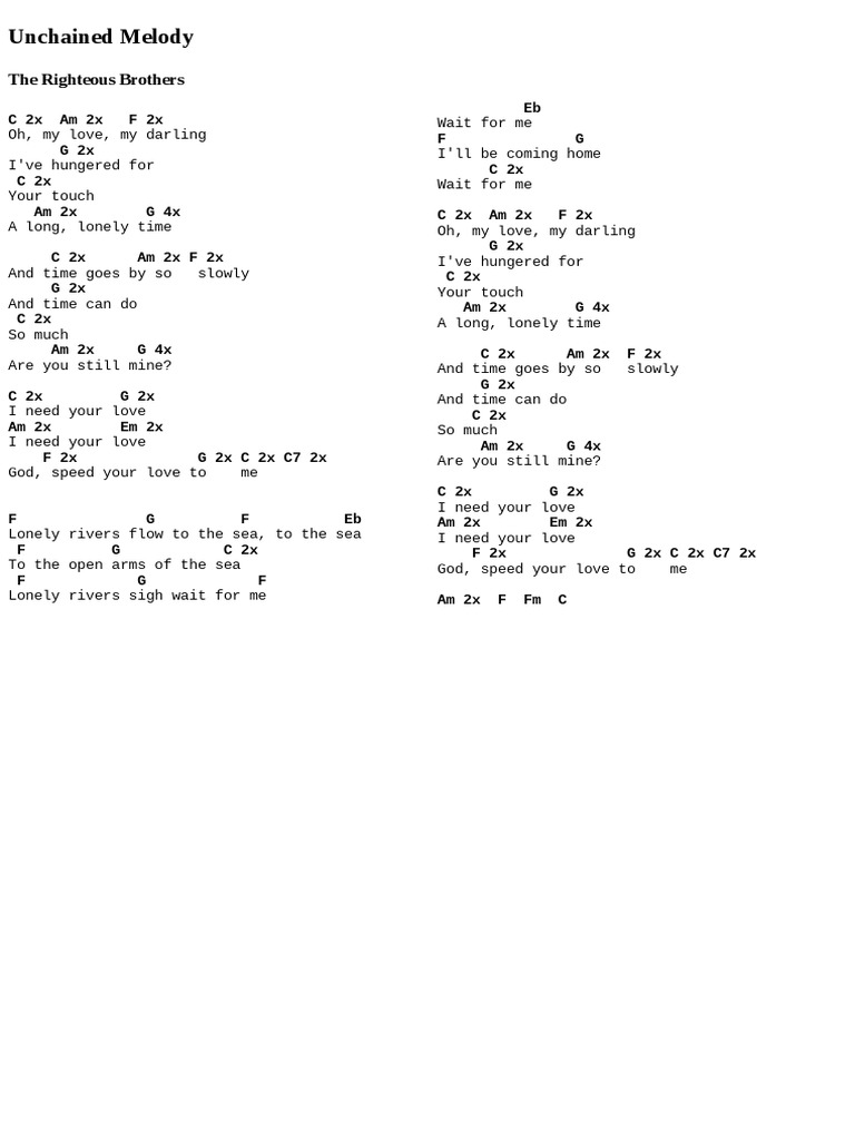 Unchained Melody | PDF