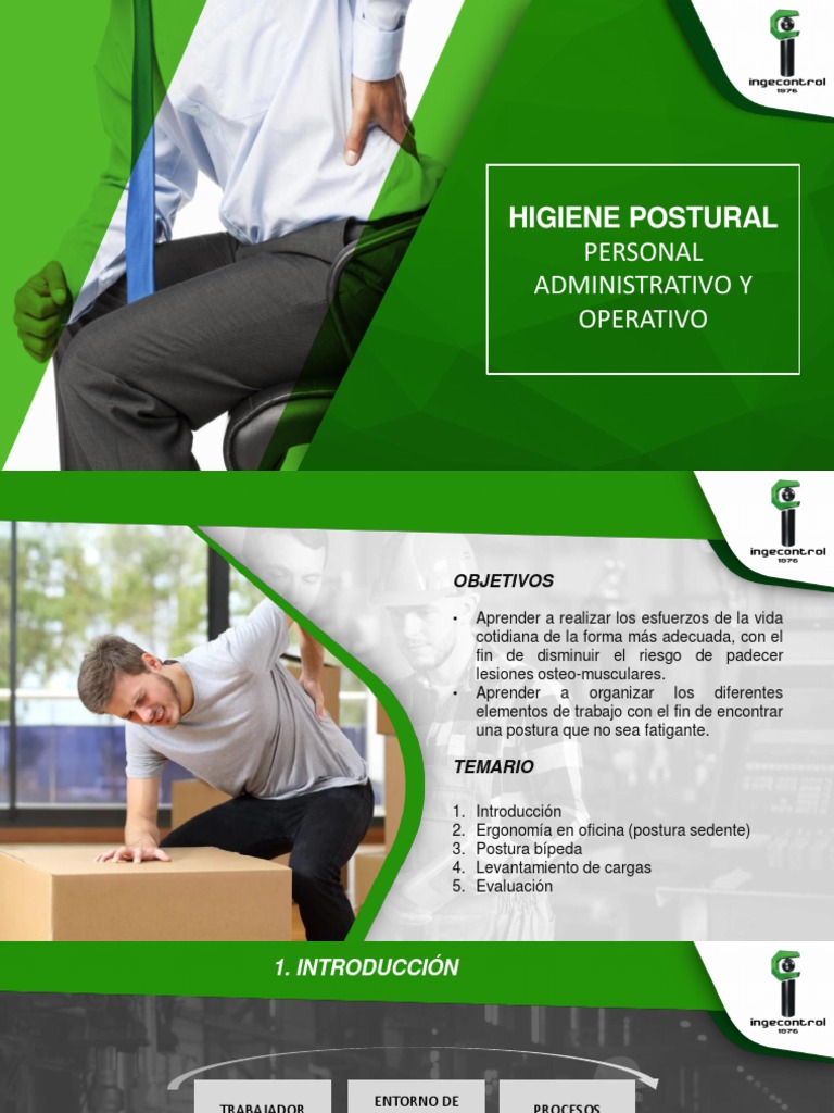 5. Higiene Postural | PDF | Factores humanos y ergonomía | Bipedalismo