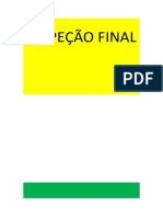 Inspeção final de peças