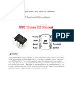 Astable Multivibrator Using 555 Timer