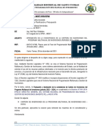 INFORME N°011 SOLICUD APROBACION Consistencia PMI 2022 - 2024