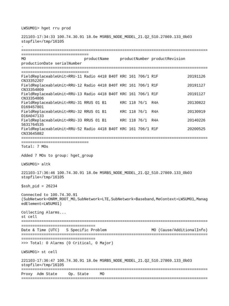 03-11-2022 RJ RB Lwsum01 Pre Log | PDF | Data Management | Computing