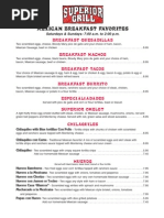 Breakfast Menu