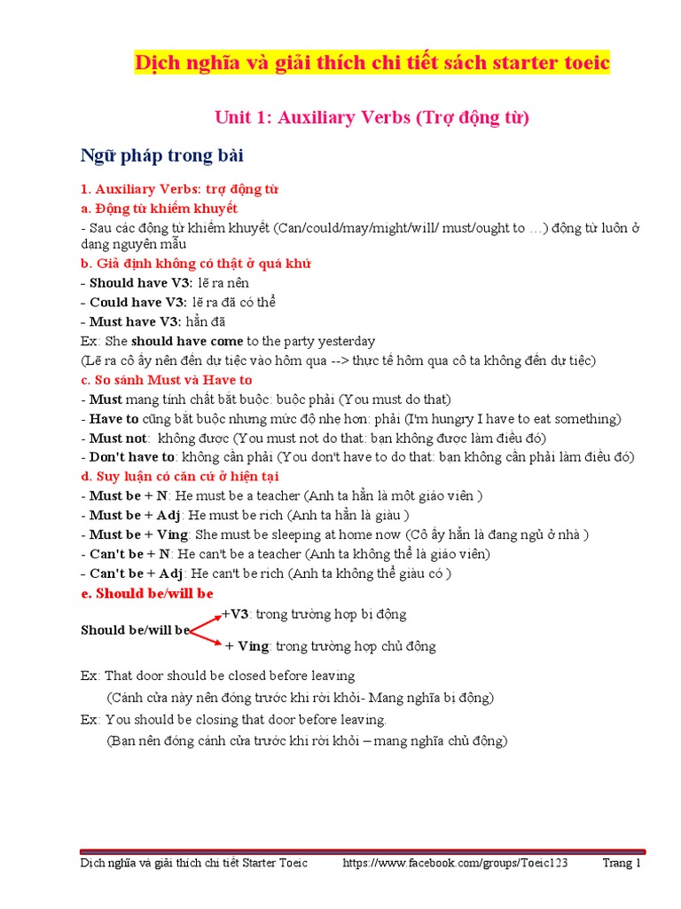 Starter Toeic - Dịch Nghĩa | PDF