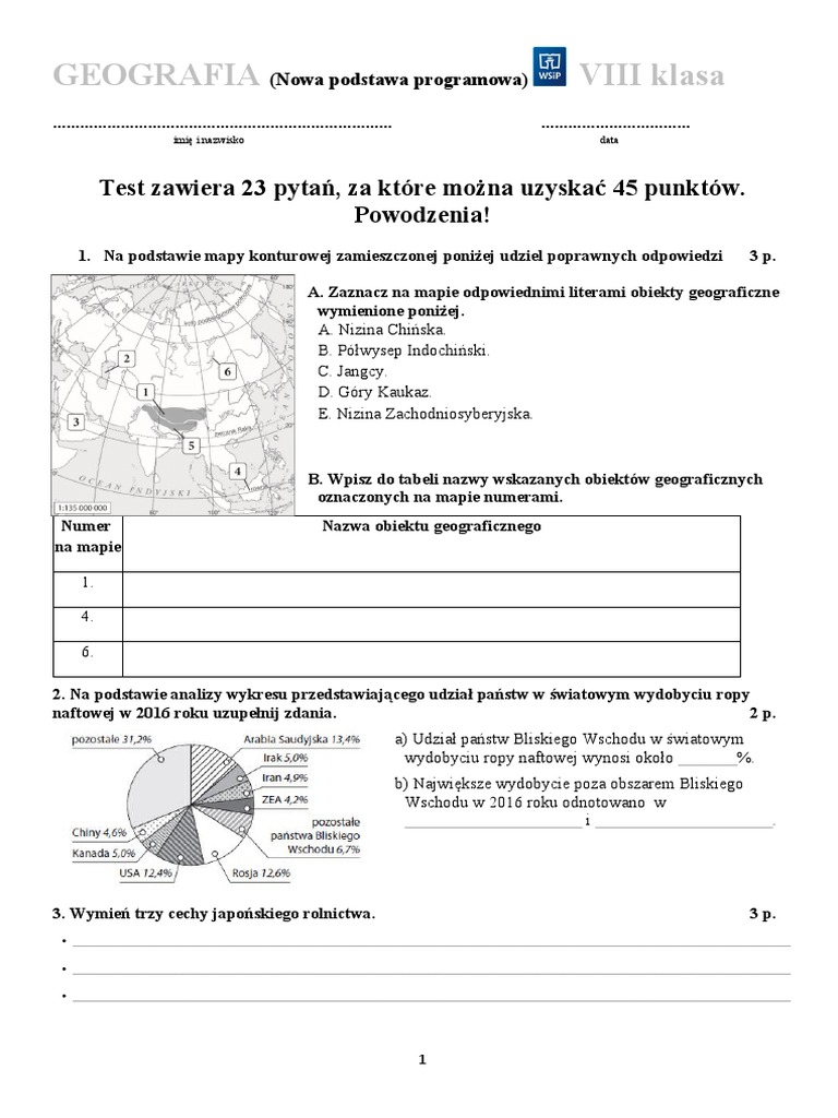 Na Podstawie Poniższej Informacji Oraz Wykresu Wykonaj Polecenia