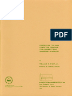 Fortran IV CDC 6400 Program - Constructing Isometric Diagrams
