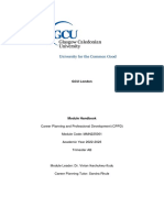 GCU London Module Handbook 2022-2023 Career Planning and Professional Development