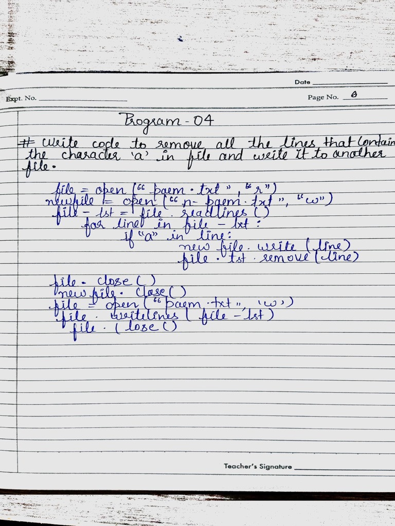 Python Program PDF