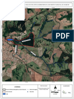 Mapa da rede de drenagem da área de influência hidrográfica do Horto Florestal de Avaré