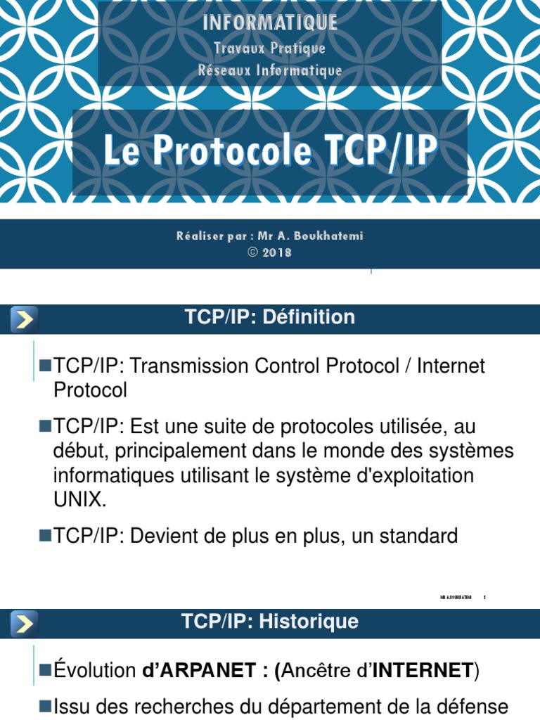 04 Le Protocole TCP-IP | PDF | Suite des protocoles Internet ...