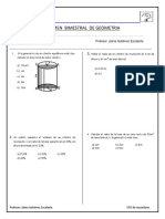 Examen Bimestral de Geometria